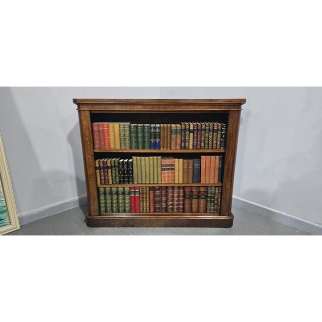 Mahogany Victorian Open Adjustable Library Bookcase For Sale - Image 4 of 12