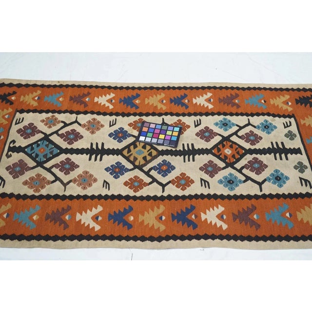 Textile Vintage Kilim Rug 2'5'' x 4'5'' For Sale - Image 7 of 9