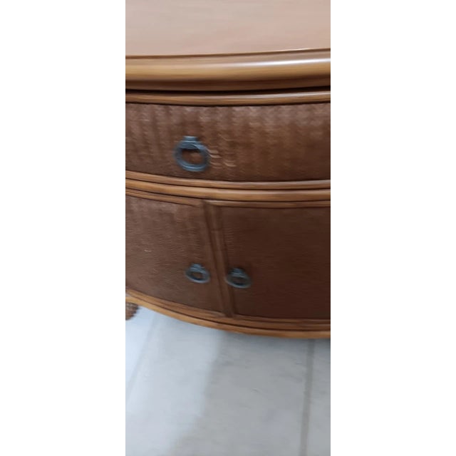 1980s Nightstand Pelican Ridge Style One Drawer and 2 Doors Set of 2 For Sale - Image 4 of 7