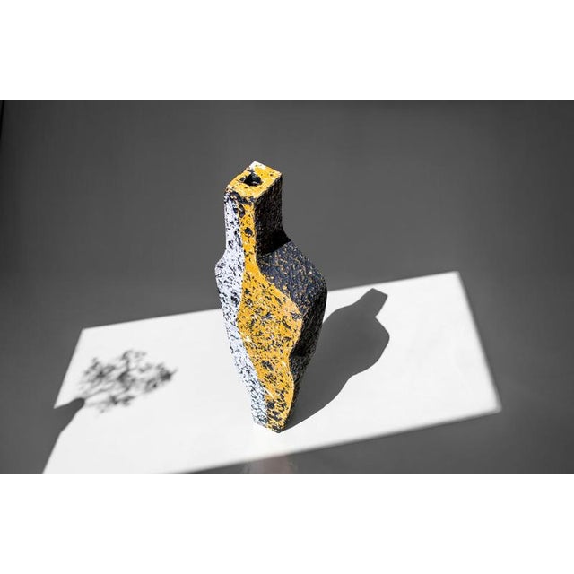 Contemporary Fragment Ochre II Sculptural Vase by Donatas Zukauskas For Sale - Image 3 of 8