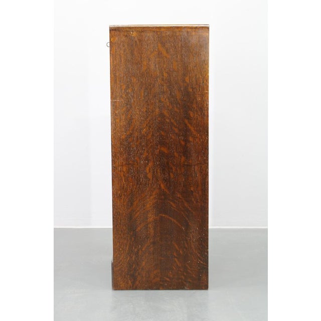 Tambour Office Wooden Cabinet, 1950s For Sale - Image 18 of 18