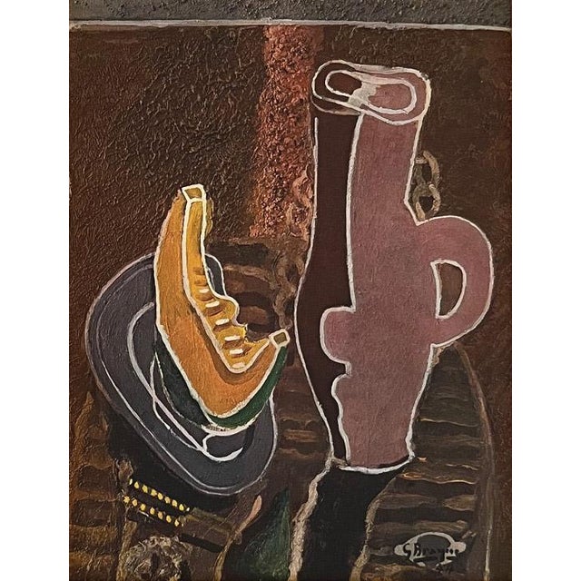 Abstract Braque 1946 La Tranche De Potiron 24 Framed For Sale - Image 3 of 3