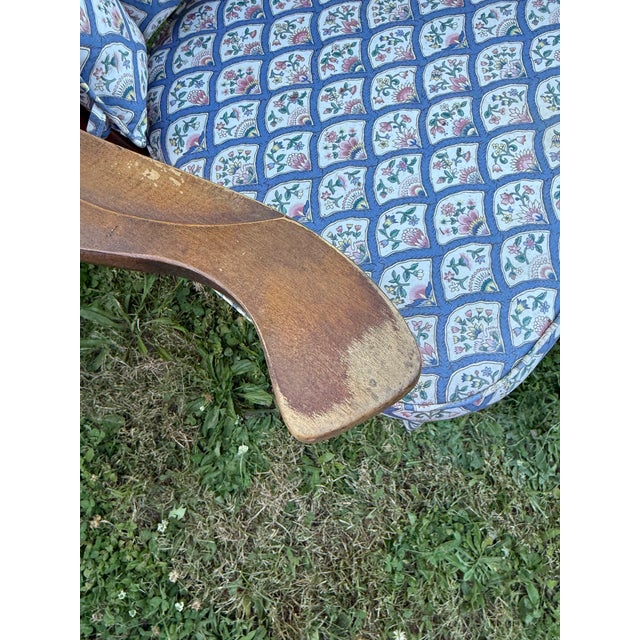 Wood Vintage Solid Maple Slipper Rocker For Sale - Image 7 of 12