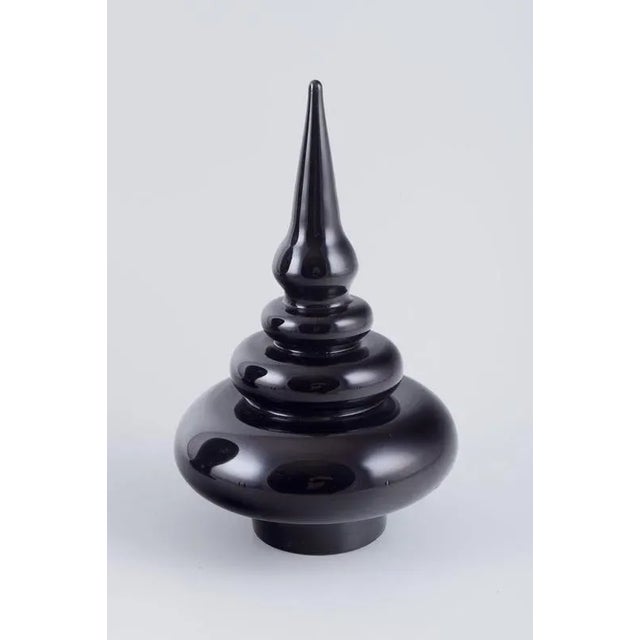 Black Murano Glass Floor Vase by Roberto Cavalli, 2000s For Sale - Image 9 of 10
