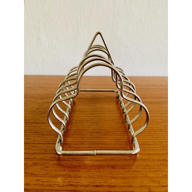 Art Deco Silver-Plated 6-Slice Toast Rack, 1930s For Sale - Image 9 of 15