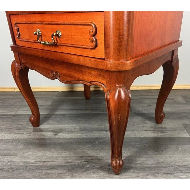 Vintage Louis XVI French Carved Nightstand For Sale - Image 6 of 12
