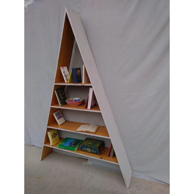 1980s Vintage Wood Bookshelf, 1980s For Sale - Image 5 of 7