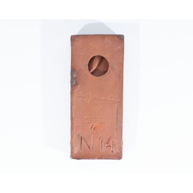 Brown Helmut Friedrich Schäffenacker German Ceramic Wall Plaque For Sale - Image 8 of 8