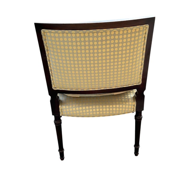 French Early 20th Century Louis XVI Style Armchair. Custom Upholstery. For Sale - Image 3 of 14