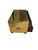 Wood 1970s Brass-Clad Riveted Campaign Trunk Coffee Table / 2-Drawer Chest For Sale - Image 7 of 11