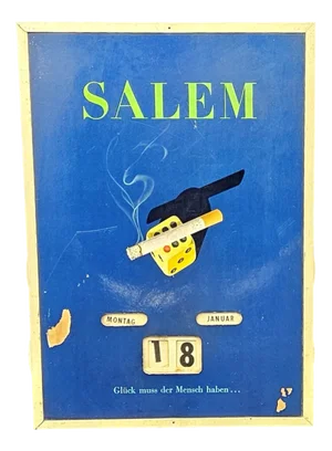 Salem Cigarette Advertising Calendar, 1950s