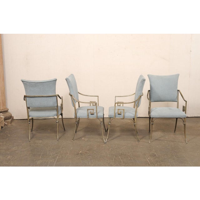 Set of 4 French Vintage Dining Chairs For Sale - Image 11 of 11