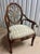 Hollywood Regency Vintage Palm Beach Regency Dorothy Draper Style Faux Bamboo Accent Chair For Sale - Image 3 of 9