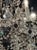 Italian Beaded Crystal and Amethyst Flower Chandelier For Sale - Image 4 of 11