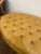Animal Skin 1980s Large Tufted Leather Oval Ottoman For Sale - Image 7 of 9