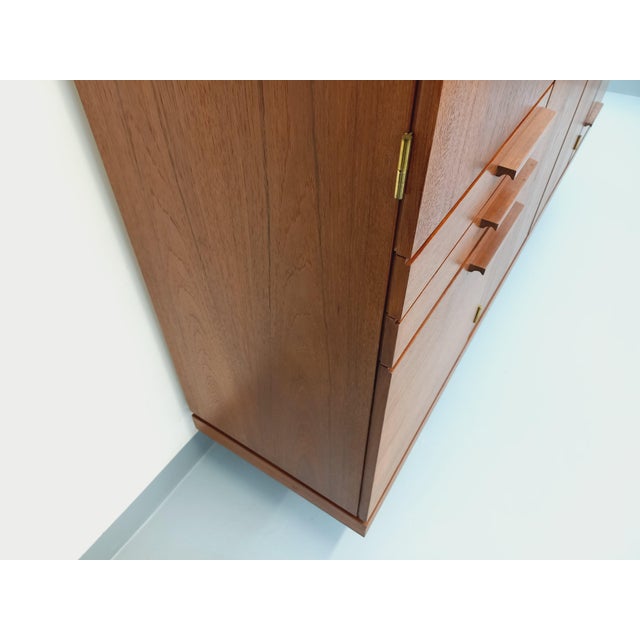 Vintage Scandinavian Sideboard in Teak and Black Metal, 1960s For Sale - Image 14 of 18