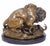 Large Art Deco Bronze Lion Sculpture For Sale - Image 4 of 7