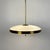 1950s Mid-Century Modern Two Tone Glass and Brass Pendant Lamp by Pietro Chiesa for Fontana Arte, Italy, 1950s For Sale - Image 5 of 10