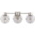 Gracie Triple Sconce in Polished Nickel with Clear Glass Designer: Chapman & Myers Height: 8.75" Extension: 8.25"...
