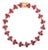 9.12 Carat Regal Ruby and Diamond Tennis Bracelet in 14k Solid Yellow Gold For Sale