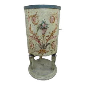 Antique Painted Italian Drum Table