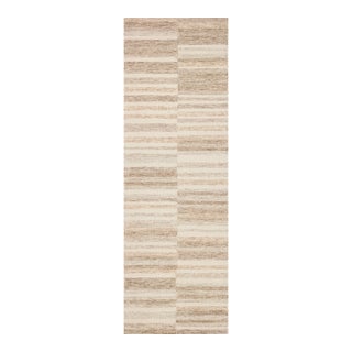 Chris Loves Julia x LoloiChris Ivory / Clay 2'-6" x 11'-6" Runner Rug For Sale