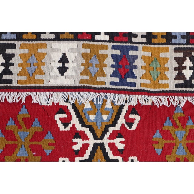 Red 1980s Traditional Red Cappadocia Kilim For Sale - Image 8 of 13