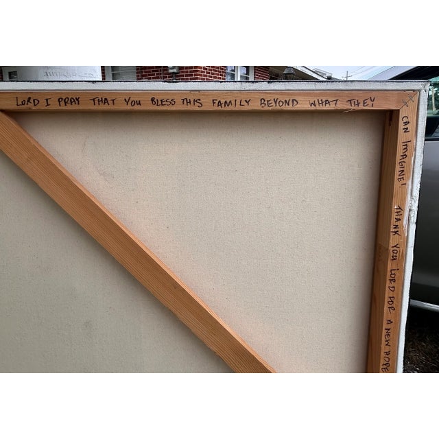 White Maylia G. Trahan - “I Am- Creator” Contemporary Style Framed Acrylic Painting on Canvas (Louisiana) (2015) For Sale - Image 8 of 15