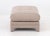 Modern Taupe Upholstered Ottoman For Sale - Image 4 of 8