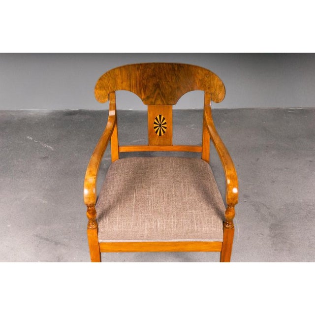 Biedermeier Style Chairs, Early 20th Century, Set of 3 For Sale - Image 14 of 18