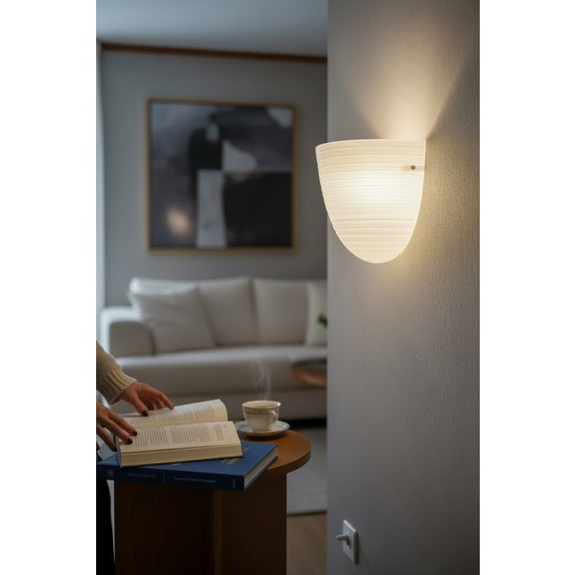 Large murano glass sconces set of 2 by zonca italy height 28 cm width 28 cm features 1 requires e27 light bulbs new wiring...