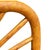 Wood 1950s Restored Single-Strand Fanning Rounded Rattan Wall Mirror W/ Stick Reed Rattan For Sale - Image 7 of 7