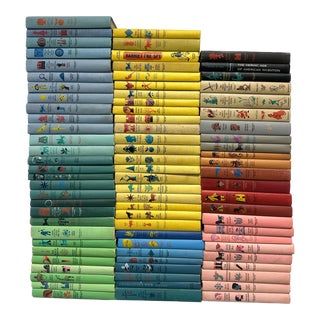 Vintage Rainbow Children's Classic Book Junior Deluxe Edtions - 82 Book Collection - Bright Library For Sale