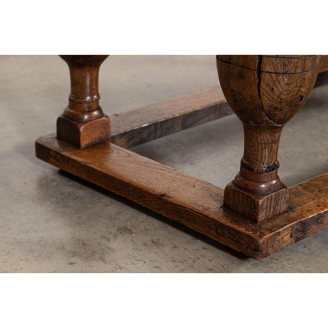 17th Century English Oak Draw-Leaf Refectory Table, 1680 For Sale - Image 11 of 18