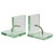 Italian Thick Glass Bookends in the style of P. Chiesa for Fontana, 1950s, Set of 2 For Sale - Image 15 of 15