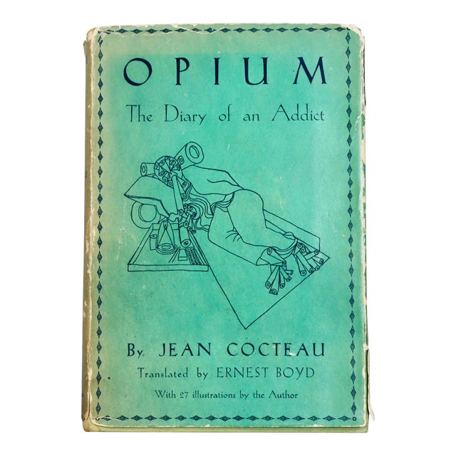 Jean Cocteau 1932 First Edition “Opium: The Diary of an Addict” in Original Dust Jacket For Sale