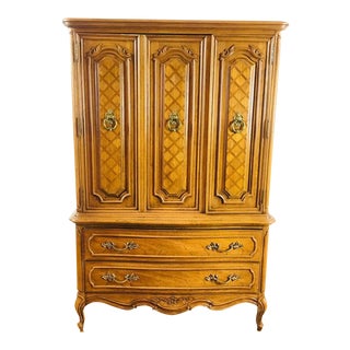 Vintage Wood Armoire For Sale