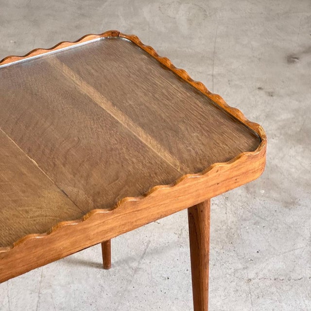 Oak Coffee Table attributed to Paolo Buffa for Permanente Mobili Cantù, Italy, 1950s For Sale - Image 12 of 13