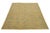 Needlepoint wool rug with a classical floral and vine motif in muted green and gold tones. Hand-stitched with fine detail,...