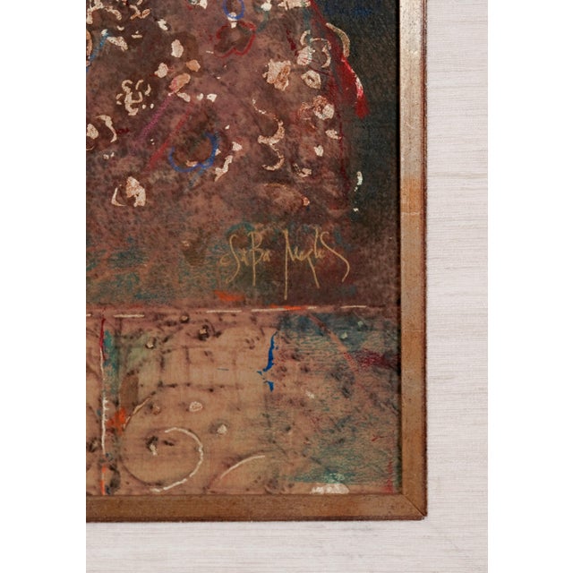 Gold 1985 Csaba Markus "Byzantine Princess" Hand Signed & Numbered Serigraph on Canvas Limited Edition Artist Proof Ap20 Framed, Matted & Ready to Display For Sale - Image 8 of 10