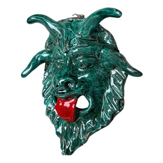 Ceramic Apotropaic Mask by Gennaro Condurso, Italy, 2010s For Sale