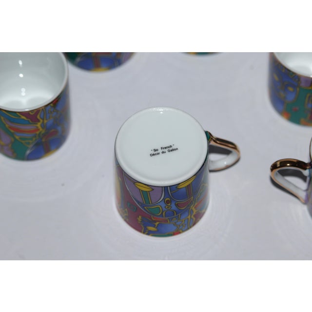 Porcelain Coffee Service, 1990s, Set of 12 For Sale - Image 14 of 18