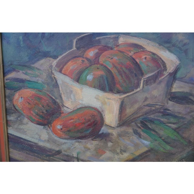 Karl Eugen Neuhaus (1904-1963) - Still Life: Mangos in Basket For Sale - Image 4 of 5