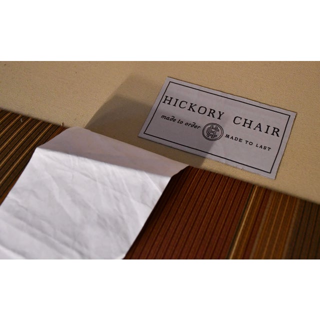 1910 Antique Hickory English Sheraton Mahogany & Maple Inlay Spring-Seat Sofa For Sale - Image 11 of 13