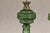 Green Glass Gas Lights with Meander Friezes, a Vintage Near Pair For Sale - Image 11 of 12