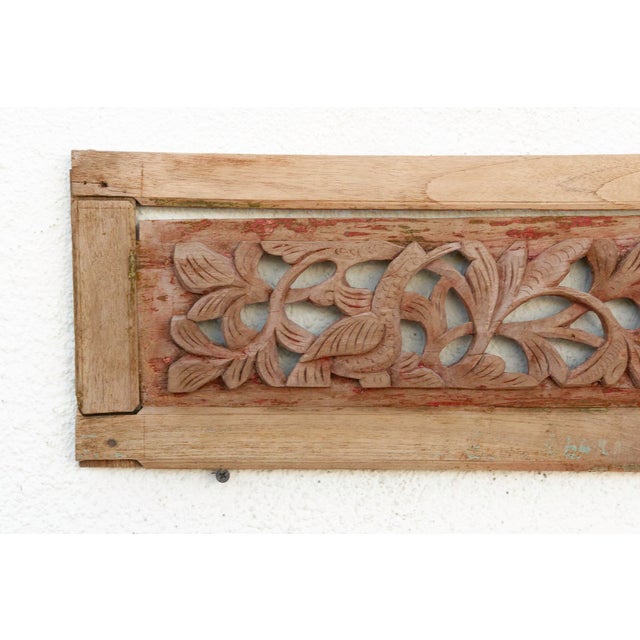 Intricate Two-Panel Wall Carving For Sale - Image 4 of 6