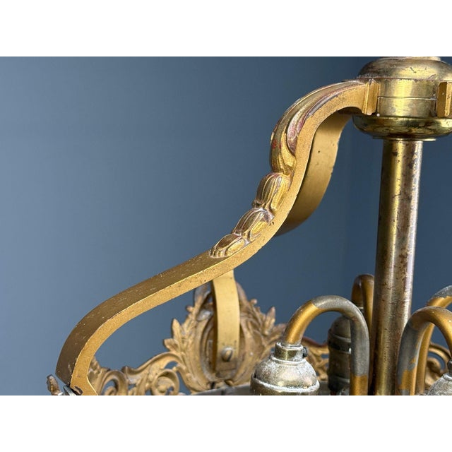 French Louis Xvi, Chandeliers, Dore Bronze, Crystal, France, 19th Century For Sale - Image 13 of 17