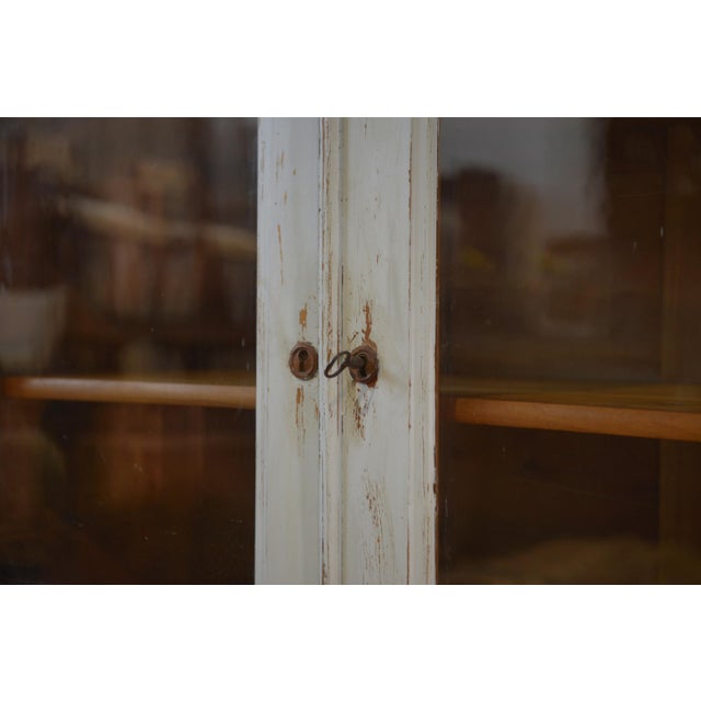 19th Century Two-Part Cherrywood Buffet For Sale - Image 3 of 13