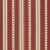 Schumacher Francesca Stripe Fabric in Rouge For Sale