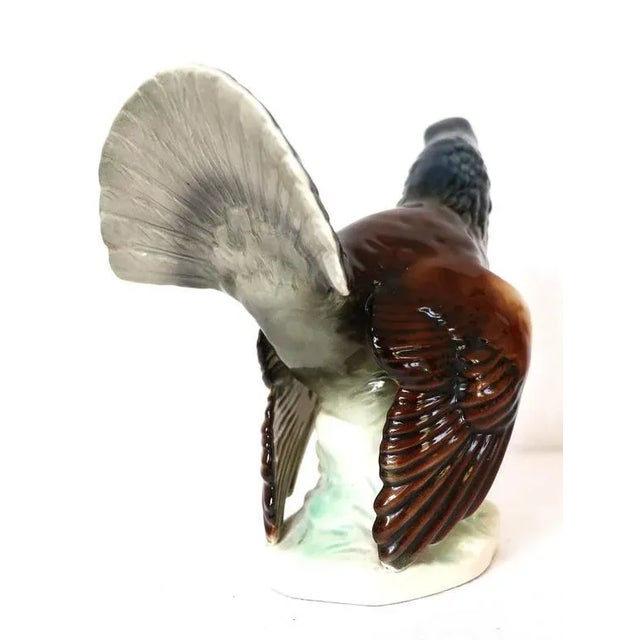 1970s Vintage Capercaillie Cock Figurine from Cortendorf / Goebel Germany For Sale - Image 5 of 8